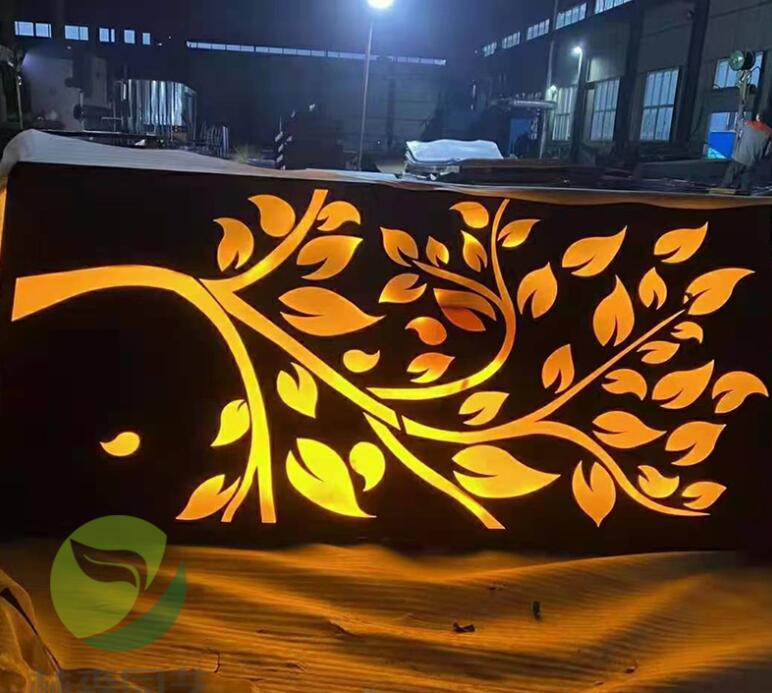 西藏耐候钢板灯箱