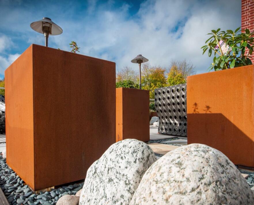 西藏锈钢板花箱