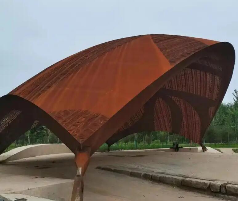 西藏耐候钢幕墙案例